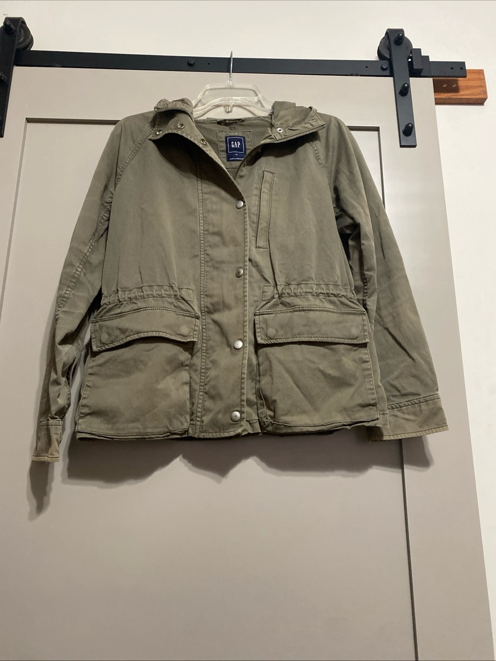 GAP Olive Green Utility Jacket with Hood